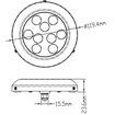 Υποβρυχιο φωσ led 10-30 vdc