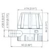 Αντλια Σεντινας tmc 12v 450 gph 28lt/min 1.5a