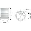 Φανος Περιβλεπτος 12v/10w 360°