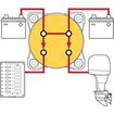 Διακοπτης Επιλογεας Μπαταριας 300 amp 48v dc Μονού Κυκλώματος On/off