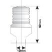 Φανος Περιβλεπτος Λευκος 12v/10w 360°