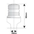 Φανος Περιβλεπτος Λευκος 12v/10w 360° 03206-w