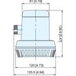 Υπερ-Αυτοματη Αντλιa Σεντινων 600 37lt/min Συνδεση o 28,5mm
