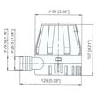 Αντλια Σεντινας tmc 12v 900gph3.5lt/min 1.5a