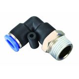 Ταχυσύνδεσμος Πλαστικός Γωνιακός 90° και Αρσενικό Σπείρωμα