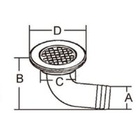 ΥΔΡΟΡΡΟΗ ΓΩΝΙΑΚΗ 90° ΑΠΟΧΕΤΕΥΣΗΣ ΝΑΥΛΟΝ ΜΕ ΙΝΟΧ ΚΑΠΑΚΙ ΓΙΑ ΣΩΛΗΝΑ 00799