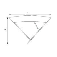 Τεντα Inox – Aisi316 με Σταθερα Πλαισια (με Τρια Μπρατσα)