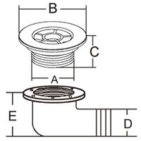 Υδρορροη Καταστρωματος Γωνιακη 50.8mm