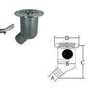 Υδρορροη Ανεπιστροφη Αποχετευσης Γωνιακη 45° για Σωληνα