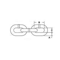 Αλυσιδα Καλιμπρε, Inox 304 / din 766