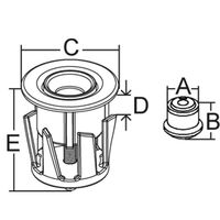Μηχανισμος Κουμπωματος Σφηνωτος Πλαστικος