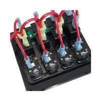 Πινακας Αδιαβροχος με Θερμικες Ασφαλειες 12v dc 24v dc