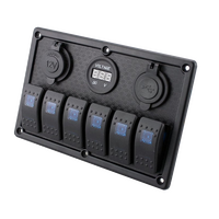 Πινακας Διακοπτων Πλαστικος Carbon 12v / 24v 6