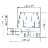 Αντλια Σεντινας tmc 12v 900gph3.5lt/min 1.5a