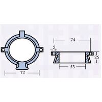 Ανοδιο -Κολαρο για Μηχανες Μercury/