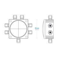 Κουτι Διακλαδωσης Καλωδιων Yphos rgb