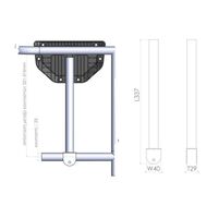 Σωληνας για Πλατη Στηριξης Εξωλεμβιας Μηχανης για Ιστιοπλοϊκα