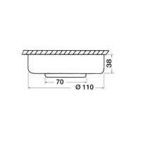 Πλαφονιερα led Χωνευτη 12v