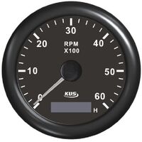 Στροφομετρο 6000rpm Ψηφιακο Ωρομετρο Μαυρο 12/24