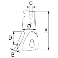 Στριφταρι Αγκυρας Ινοχ316 Επαγγελματικης Χρησης