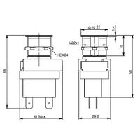 Διακοπτης On/off Touch Φωτιζομενος 20α Boat Guard on - off