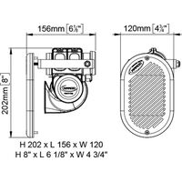 Κορνα Χωνευτη Ηλεκτρικη Hurricane 12 v