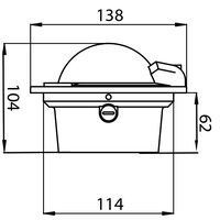 Bp1 - Πυξιδα Χωνευτη Καθετης Τοποθετησης