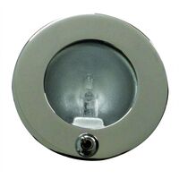 Πλαφονιερα Inox με Διακοπτη Χωνευτης Τοποθετησης