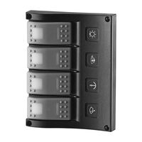 Πινακας Αδιαβροχος με led Φωτιζομενους Διακοπτες με 4 Διακόπτες