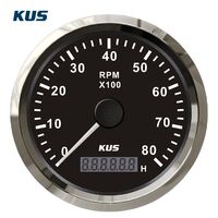 Στροφομετρο 8000rpm Ψηφιακο Ωρομετρο Μαυρο 12/24