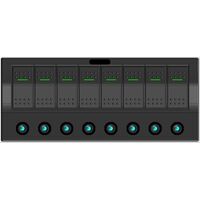 Πινακας Ασφαλειων Αδιαβροχος - Electron 12v / 24v 8: 1 x( on)-Off, 7 x on-off