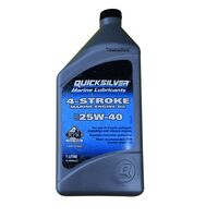 Λαδι Quicksilver 25w-40 για 4χρονες εσω-εξω και εσω Μηχανες. 1 lt