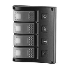 Πινακας Αδιαβροχος με led Φωτιζομενους Διακοπτες με 4 Διακόπτες