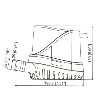 Πληρως Αυτοματh Ανtλιa Σεντινας 1500 gph 93lt/min 12v 04543-12