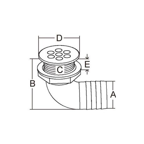 Υδρορροη Γωνιακη 90? Inox 316