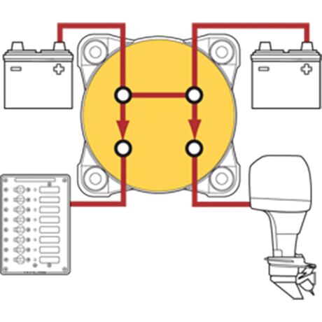 Διακοπτης Επιλογεας Μπαταριας 300 amp 32v dc Διπλού Κυκλώματος