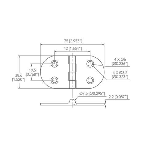 Χυτοι Μεντεσεδες Inox– Aisi316 Κλασικός