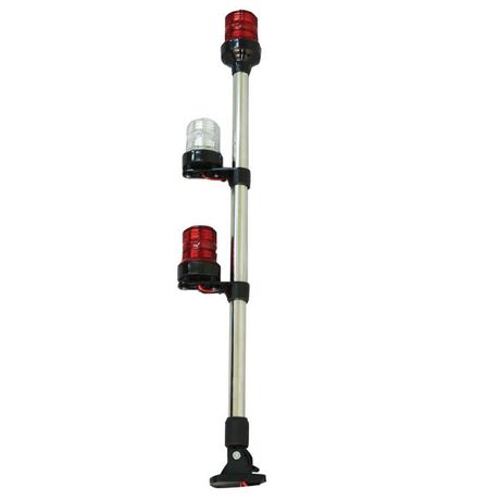 Φανος Τριφωτος Σπαστος Inox – Aisi316 με Βαση Ναϊλον & Μαυρο Κελυφος