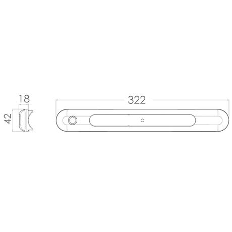 Πλαφονιερα led Πλαστικη για Roll bar 12
