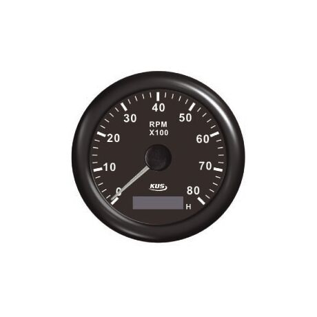 Στροφομετρο 8000rpm Ψηφιακο Ωρομετρο Μαυρο 12/24