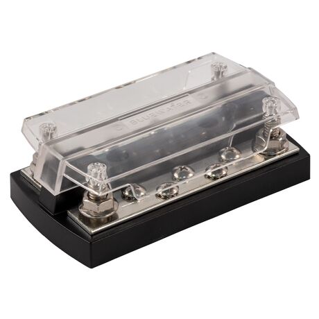 Μπαρα Διακλαδωσης με Διπλα Στοιχεια Συνδεσης 10 Θεσεων 150α 4 Πίροι m6 & 5 Επαφές Θετικά, 5 Επαφές Αρνητικά m4