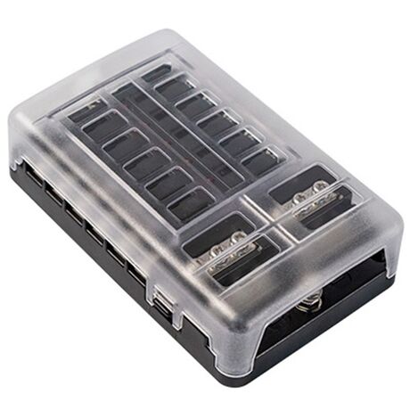 Ασφαλειοθηκη με Ενδεικτικο led & Μπαρα Αρνητικων