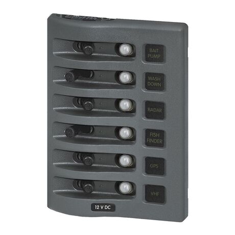 Πινακας Αδιαβροχος με Θερμικες Ασφαλειες 12v dc 24v dc