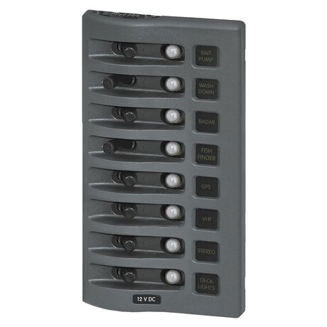 Πινακας Αδιαβροχος με Θερμικες Ασφαλειες 12v dc 24v dc
