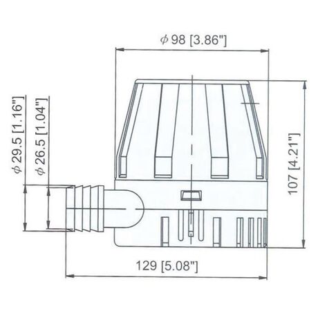 Αντλια Σεντινας tmc 12v 900gph3.5lt/min 1.5a