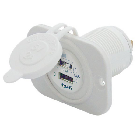Παροχη Ρευματος για usb Διπλη 01574-b