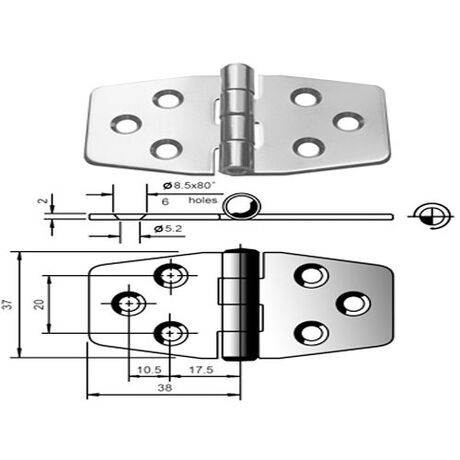 Μεντεσες Inox-Aisi316 Κλασικός