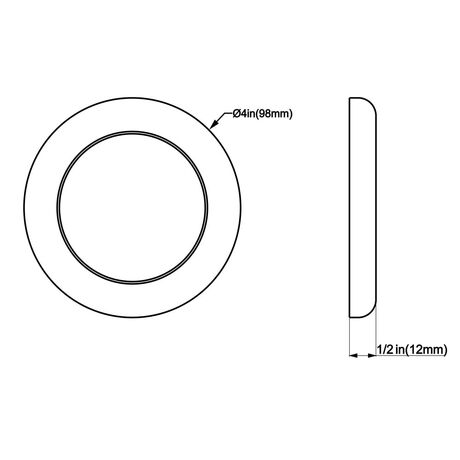 Πλαφονιερα led Διχρωμη Touch Χαμηλου Προφιλ 9-32v Touch