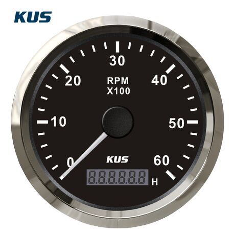 Στροφομετρο 6000rpm Ψηφιακο Ωρομετρο Μαυρο 12/24