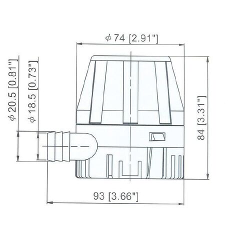Αντλια Σεντινας tmc 12v 450 gph 28lt/min 1.5a